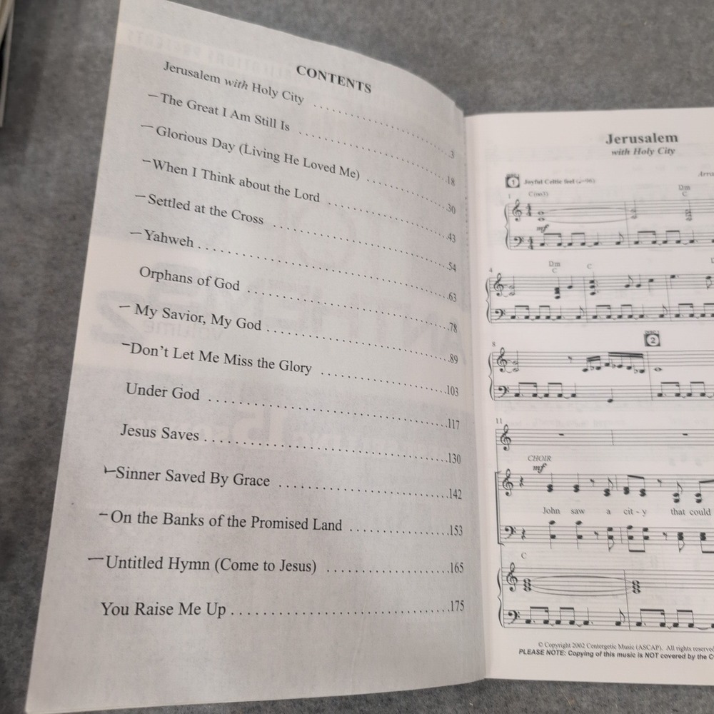 Brentwood-Benson Top Anthems Volume 2 SATB Choral Book 15 Songs 45757-2125-7 - Picture 3 of 3